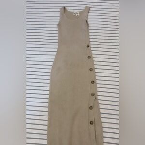 Slit side midi dress